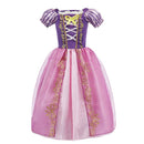 Vestido Infantil de Princesa Fantasia – Estilo Rapunzel, Ariel e Aurora