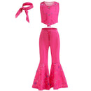 Vestido Infantil de Princesa Fantasia – Estilo Rapunzel, Ariel e Aurora