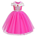 Vestido Infantil de Princesa Fantasia – Estilo Rapunzel, Ariel e Aurora