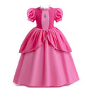Vestido Infantil de Princesa Fantasia – Estilo Rapunzel, Ariel e Aurora