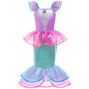 Vestido Infantil de Princesa Fantasia – Estilo Rapunzel, Ariel e Aurora